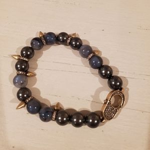 Stella & Dot Renegade Beaded Bracelet in Blue